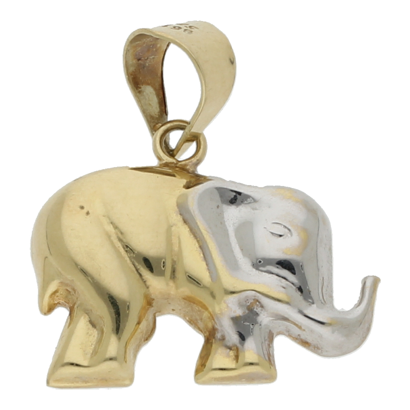 Elefant Anhänger 585/ 14 K Gold