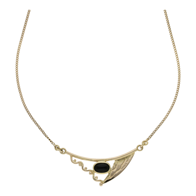 Onyx Collier 333/ 8 K Gold
