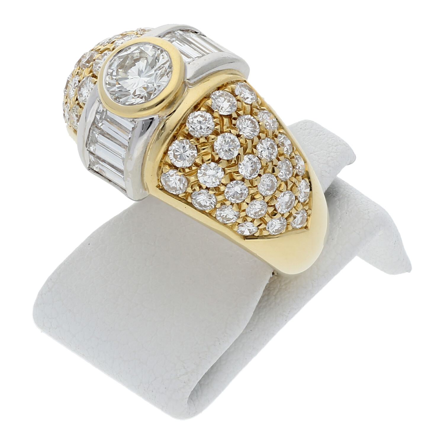 Brillant Baguette Ring 3,00 ct 750 Gold Wert 7800€