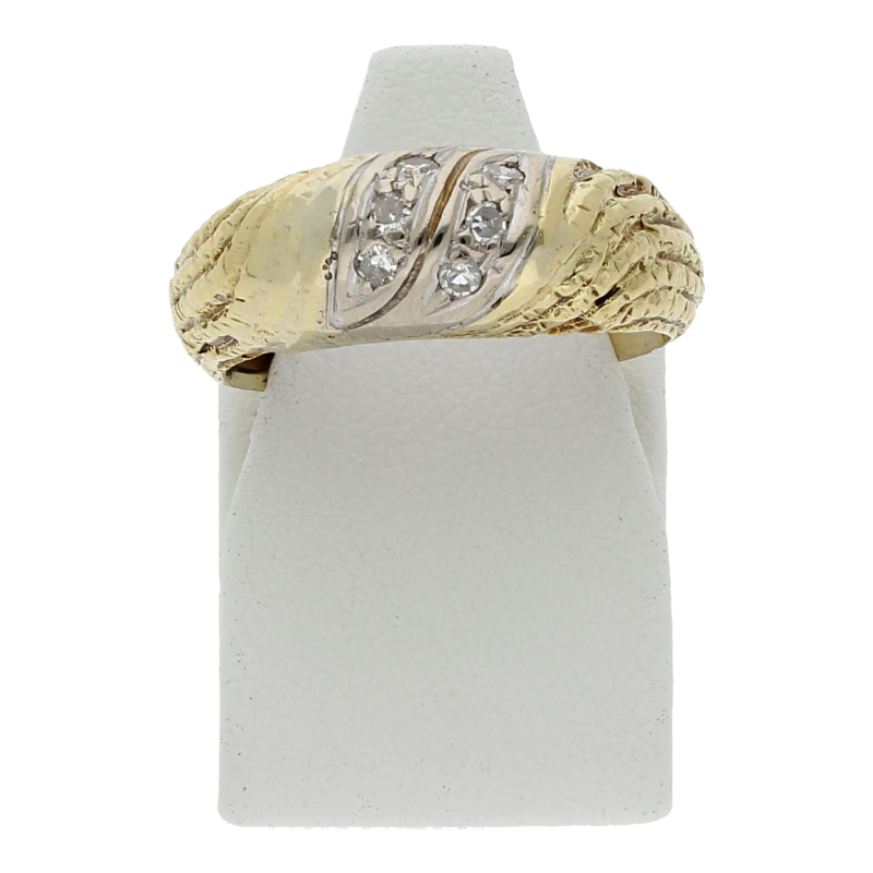 Ring 585/14 K Gelbgold Diamanten