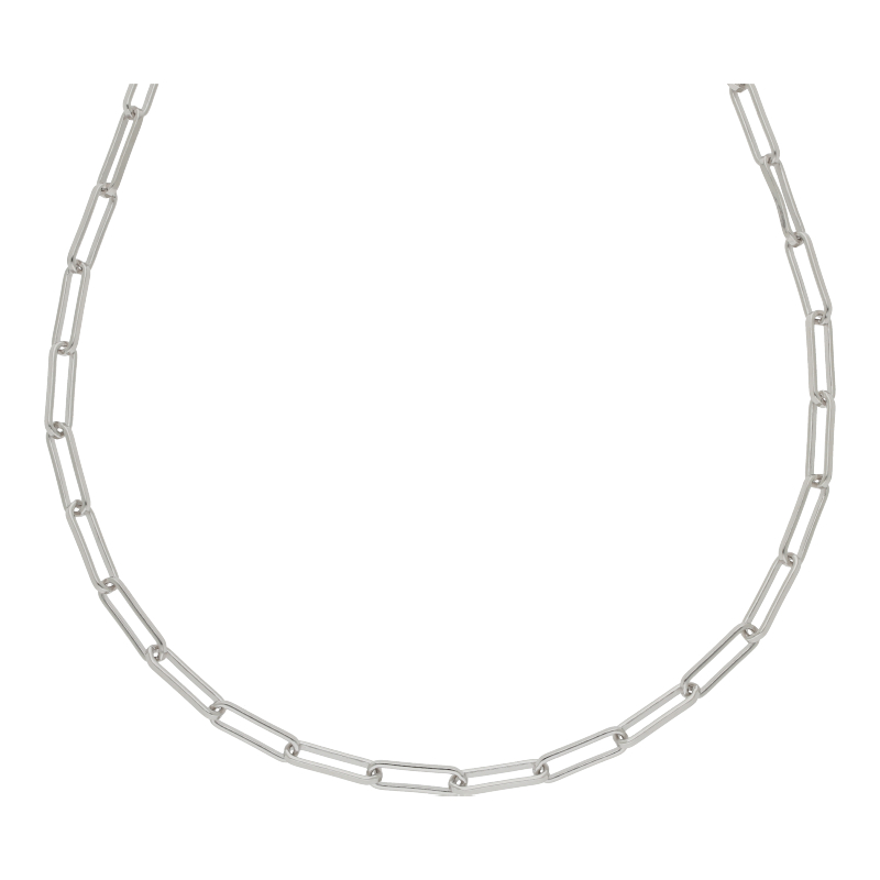 Halskette 925 Silber rhodiniert Länge 50 cm