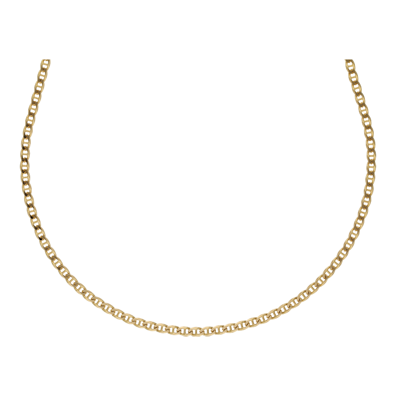 Halskette 750 /18 K Gelbgold Länge 45 cm Breite 2,2 mm