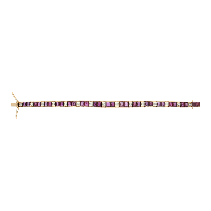 Rubin Brillant Armband -18K /Wert ca. 9500,00 Euro