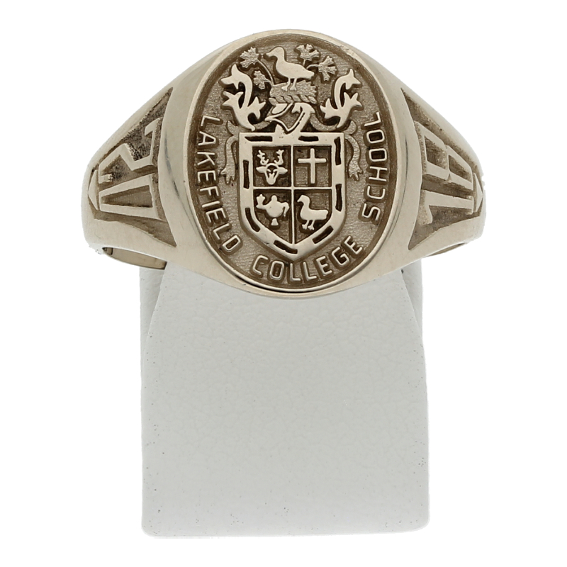 College Ring 750/ 18 K Weißgold