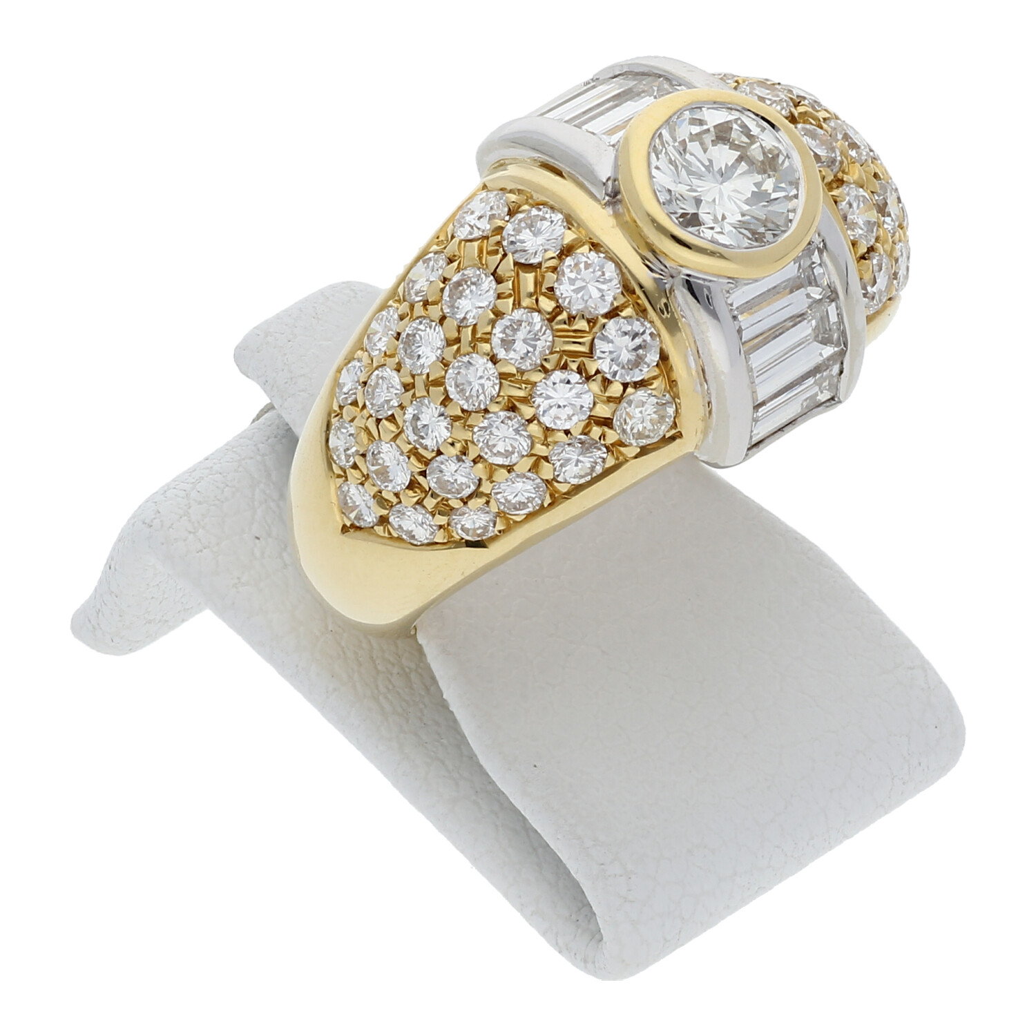 Brillant Baguette Ring 3,00 ct 750 Gold Wert 7800€