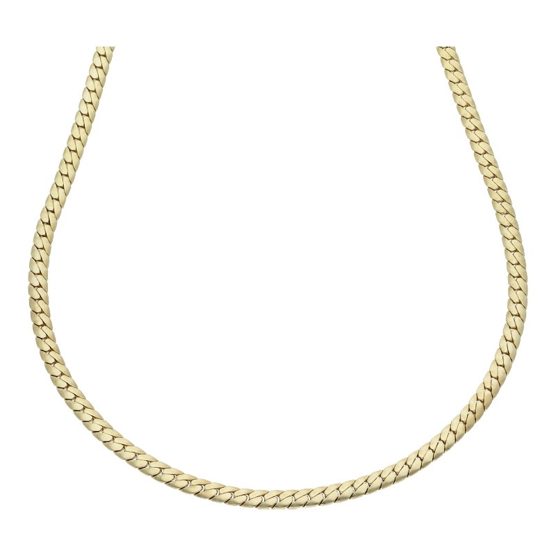 Halskette 585/14 K Gelbgold Länge 42 cm Breite 2,8 mm