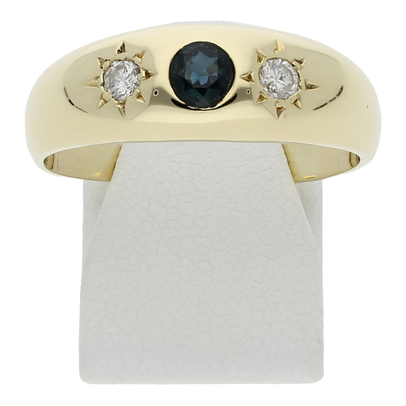 Saphir Brillant Ring 585 Gold