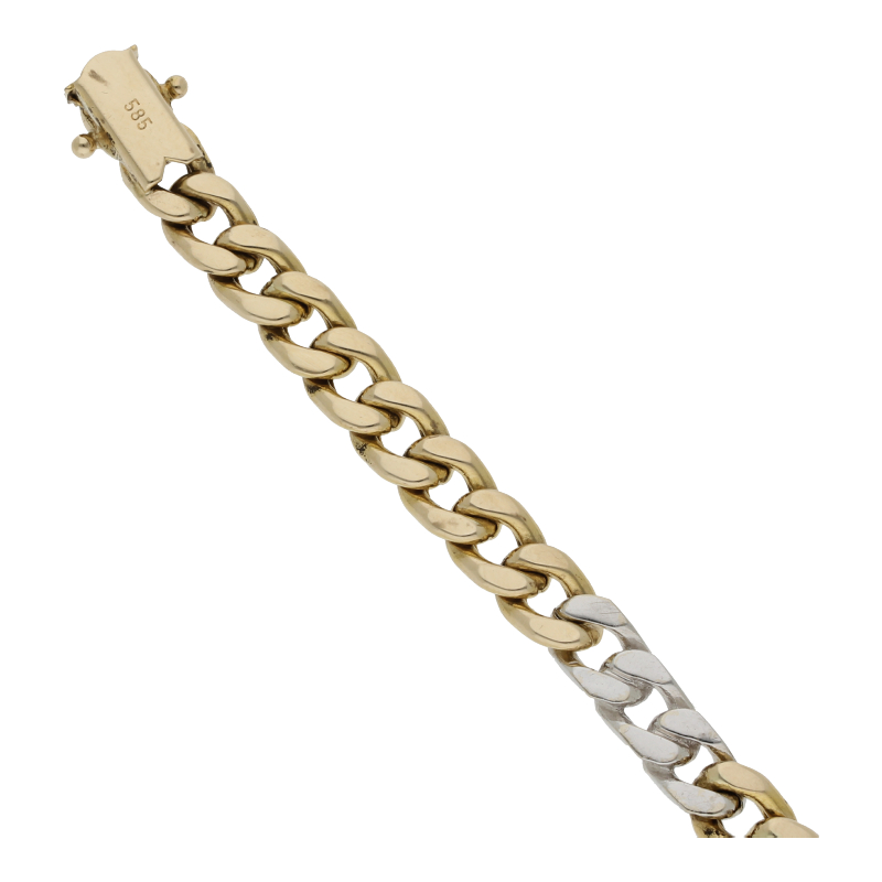 Diamant Panzer Armband 585/ 14 K Gold